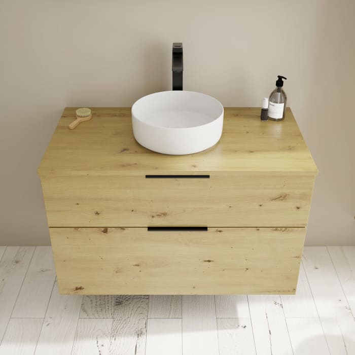 burgbad Eqio Waschtischunterschrank mit Konsolenplatte 100 cm, mit Griff G0200