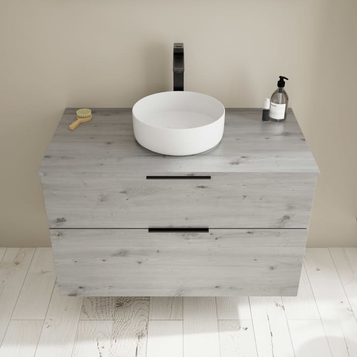 burgbad Eqio Waschtischunterschrank mit Konsolenplatte 100 cm, mit Griff G0200