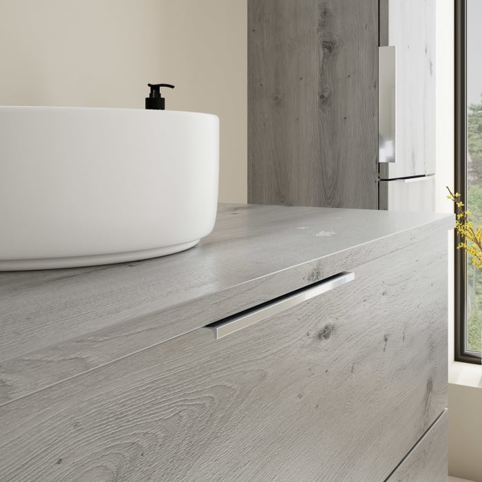 burgbad Eqio Waschtischunterschrank mit Konsolenplatte 100 cm, mit Griff G0146