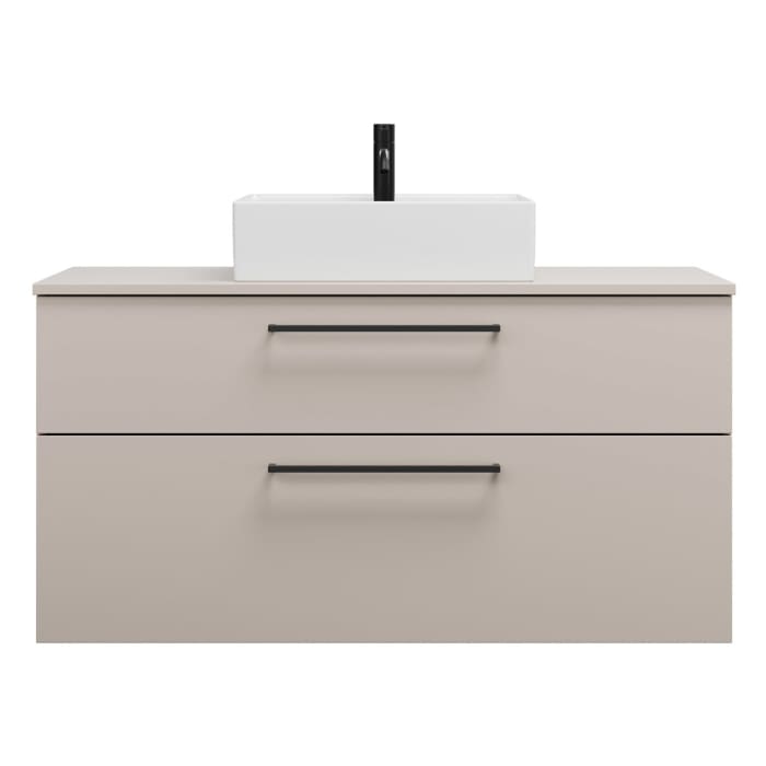 burgbad Eqio Waschtischunterschrank mit Konsolenplatte 120 cm, mit Stangengriff G0234