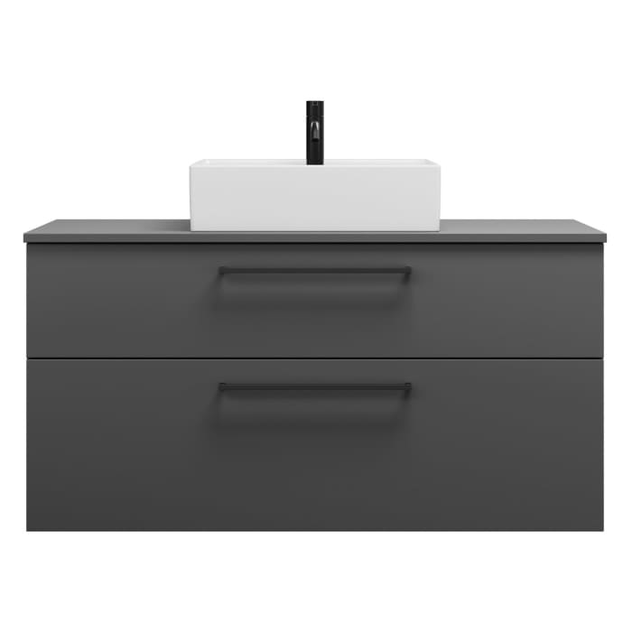 burgbad Eqio Waschtischunterschrank mit Konsolenplatte 120 cm, mit Stangengriff G0234