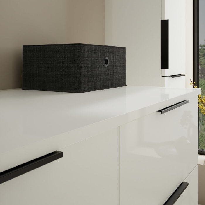 burgbad Eqio Waschtischunterschrank mit Konsolenplatte 120 cm, links, mit Griff G0200