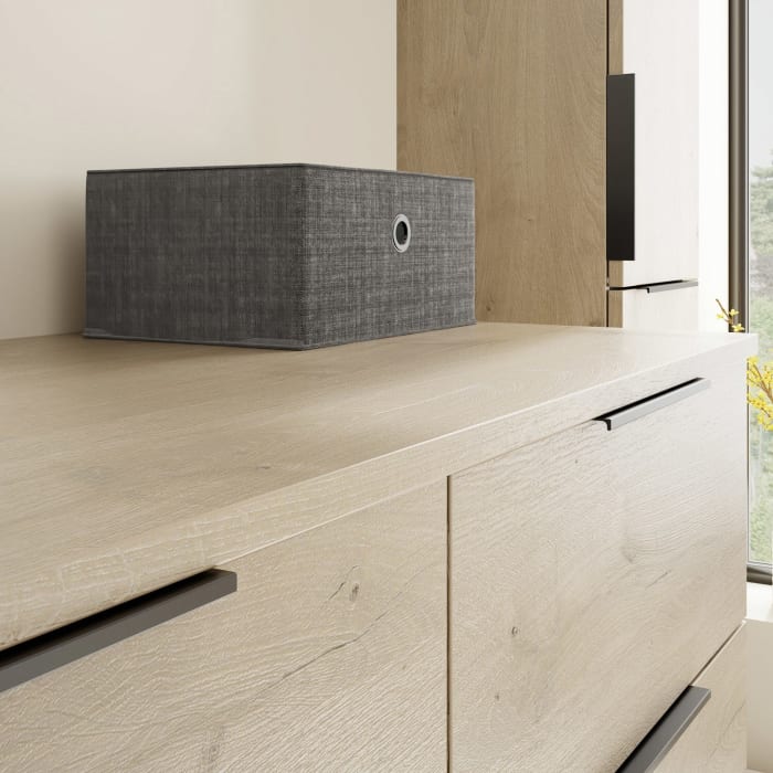 burgbad Eqio Waschtischunterschrank mit Konsolenplatte 120 cm, links, mit Griff G0200