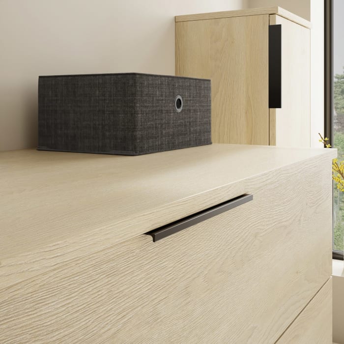 burgbad Eqio Waschtischunterschrank mit Konsolenplatte 120 cm, links, mit Griff G0200