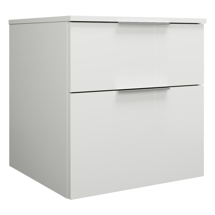 burgbad Eqio Waschtischunterschrank mit Konsolenplatte 60 cm, mit Griff G0146