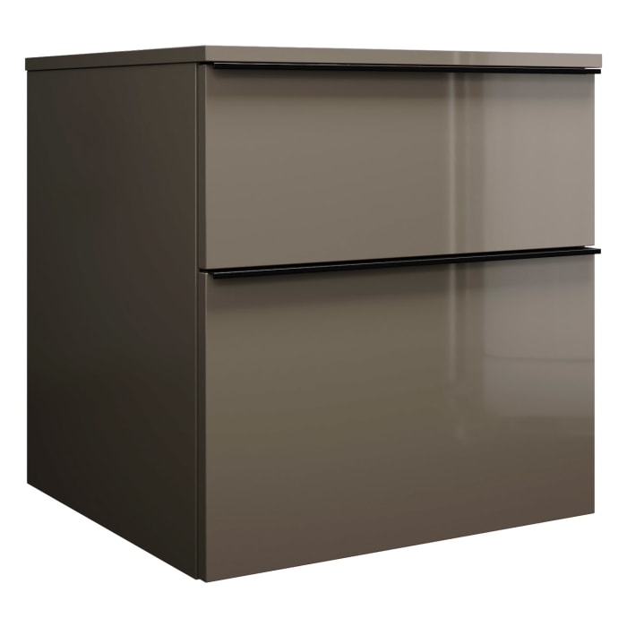 burgbad Eqio Waschtischunterschrank mit Konsolenplatte 60 cm, mit Griffleiste G0252