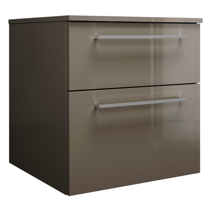 burgbad Eqio Waschtischunterschrank mit Konsolenplatte 60 cm, mit Stangengriff P95