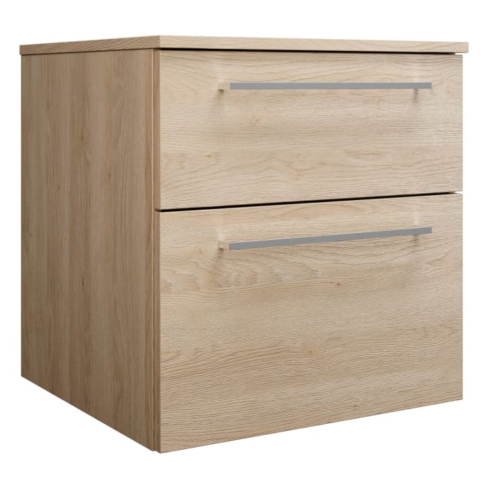 burgbad Eqio Waschtischunterschrank mit Konsolenplatte 60 cm, mit Stangengriff P95