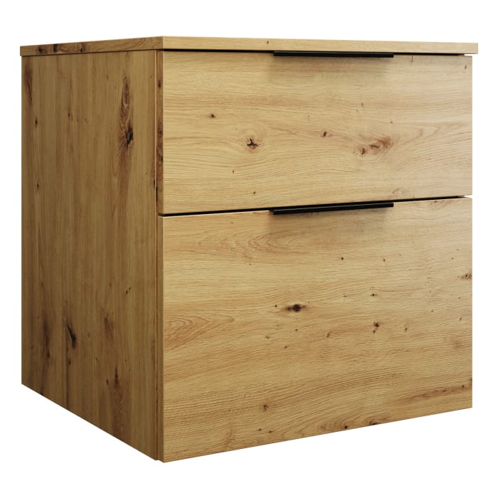 burgbad Eqio Waschtischunterschrank mit Konsolenplatte 60 cm, mit Griff G0200