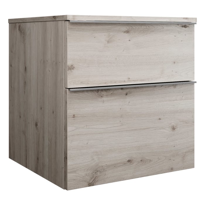 burgbad Eqio Waschtischunterschrank mit Konsolenplatte 60 cm, mit Griffleiste G0251