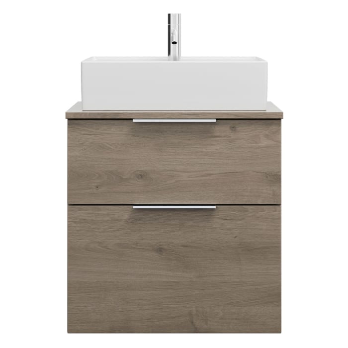 burgbad Eqio Waschtischunterschrank mit Konsolenplatte 60 cm, mit Griff G0146