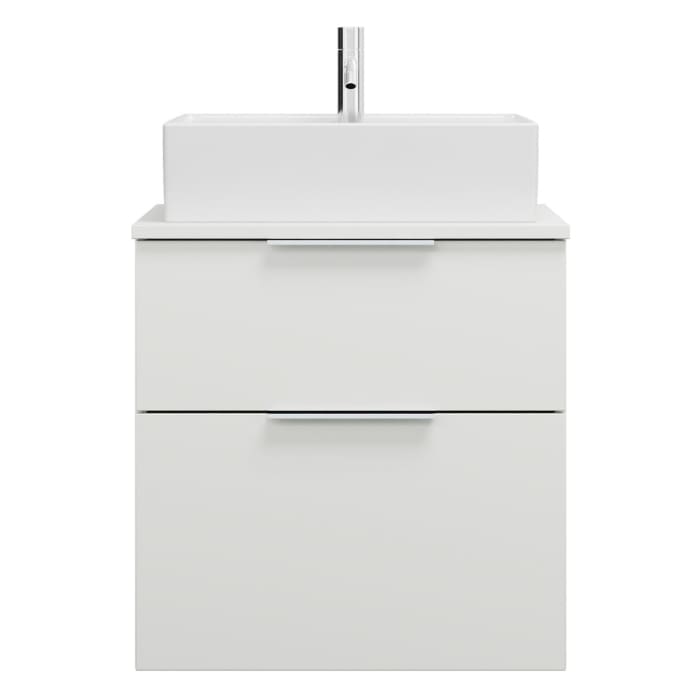 burgbad Eqio Waschtischunterschrank mit Konsolenplatte 60 cm, mit Griff G0146