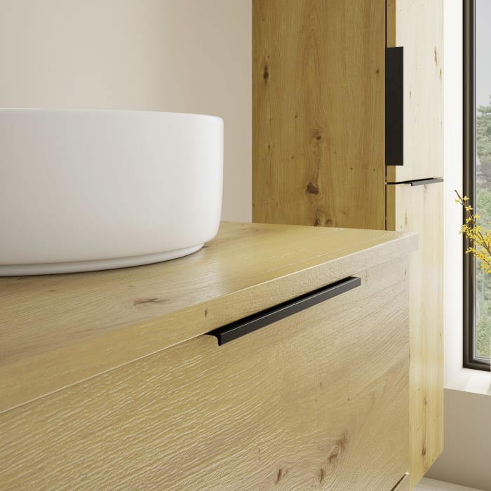 burgbad Eqio Waschtischunterschrank mit Konsolenplatte 60 cm, mit Griff G0200