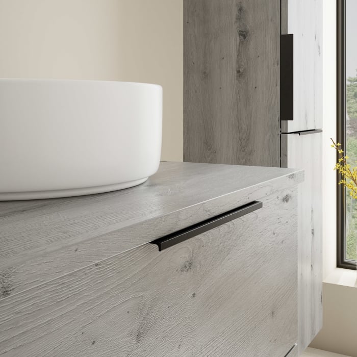 burgbad Eqio Waschtischunterschrank mit Konsolenplatte 60 cm, mit Griff G0200