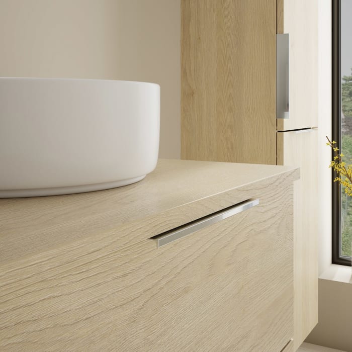 burgbad Eqio Waschtischunterschrank mit Konsolenplatte 60 cm, mit Griff G0146