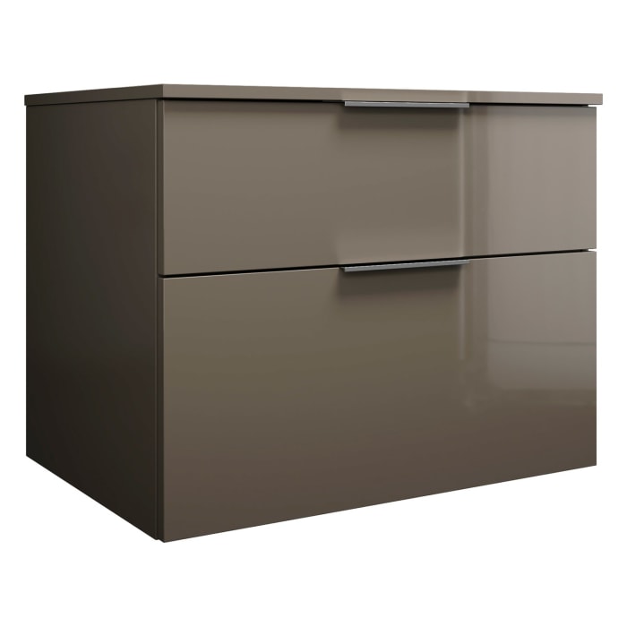 burgbad Eqio Waschtischunterschrank mit Konsolenplatte 80 cm, mit Griff G0146