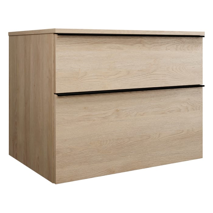 burgbad Eqio Waschtischunterschrank mit Konsolenplatte 80 cm, mit Griffleiste G0252