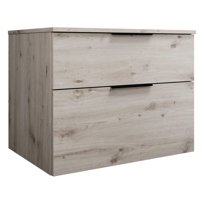 burgbad Eqio Waschtischunterschrank mit Konsolenplatte 80 cm, mit Griff G0200