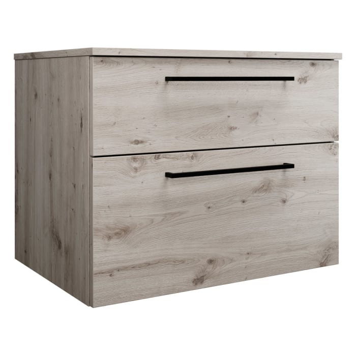 burgbad Eqio Waschtischunterschrank mit Konsolenplatte 80 cm, mit Stangengriff G0234