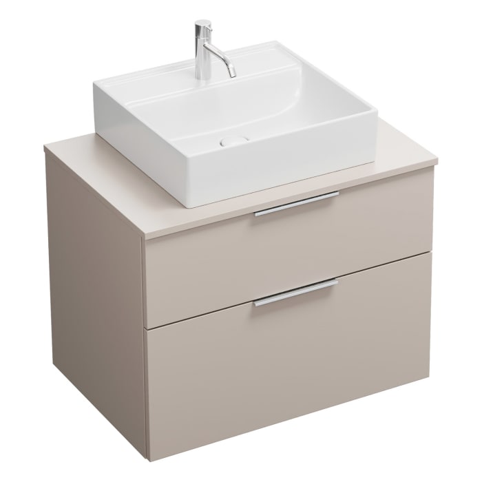 burgbad Eqio Waschtischunterschrank mit Konsolenplatte 80 cm, mit Griff G0146