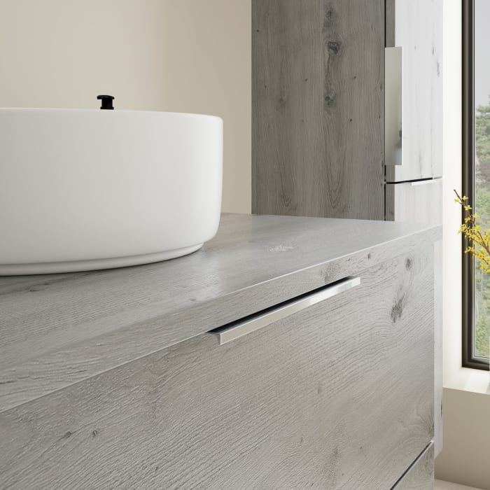 burgbad Eqio Waschtischunterschrank mit Konsolenplatte 80 cm, mit Griff G0146