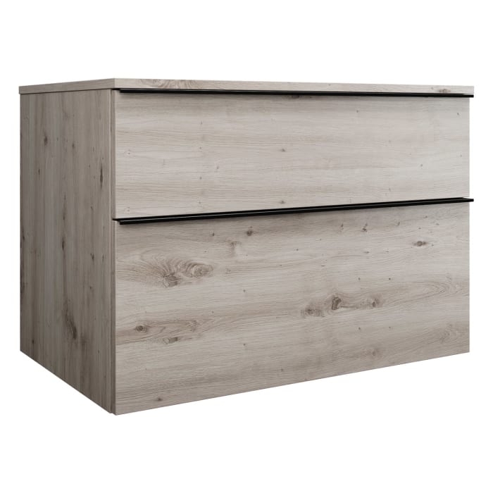 burgbad Eqio Waschtischunterschrank mit Konsolenplatte 90 cm, mit Griffleiste G0252