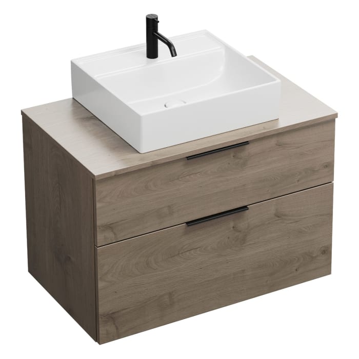 burgbad Eqio Waschtischunterschrank mit Konsolenplatte 90 cm, mit Griff G0200