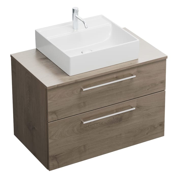 burgbad Eqio Waschtischunterschrank mit Konsolenplatte 90 cm, mit Stangengriff P95