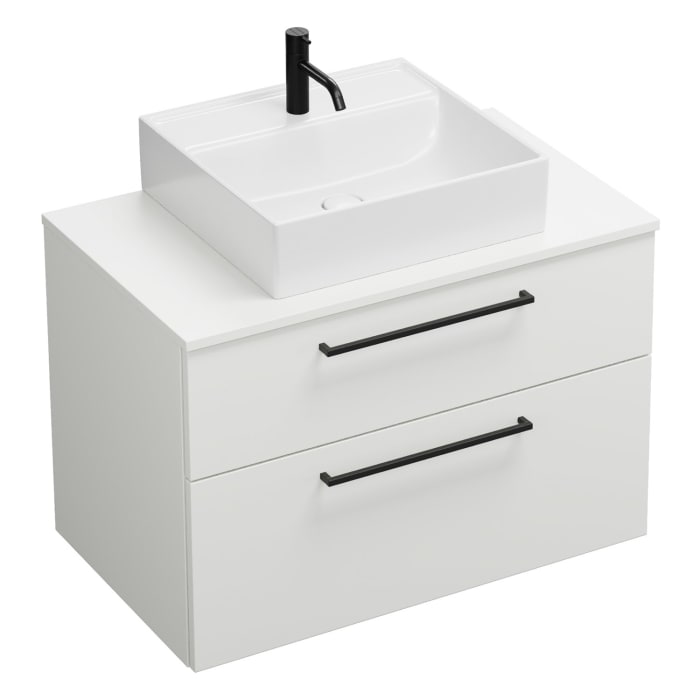 burgbad Eqio Waschtischunterschrank mit Konsolenplatte 90 cm, mit Stangengriff G0234