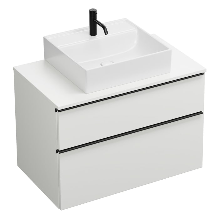 burgbad Eqio Waschtischunterschrank mit Konsolenplatte 90 cm, mit Griffleiste G0252