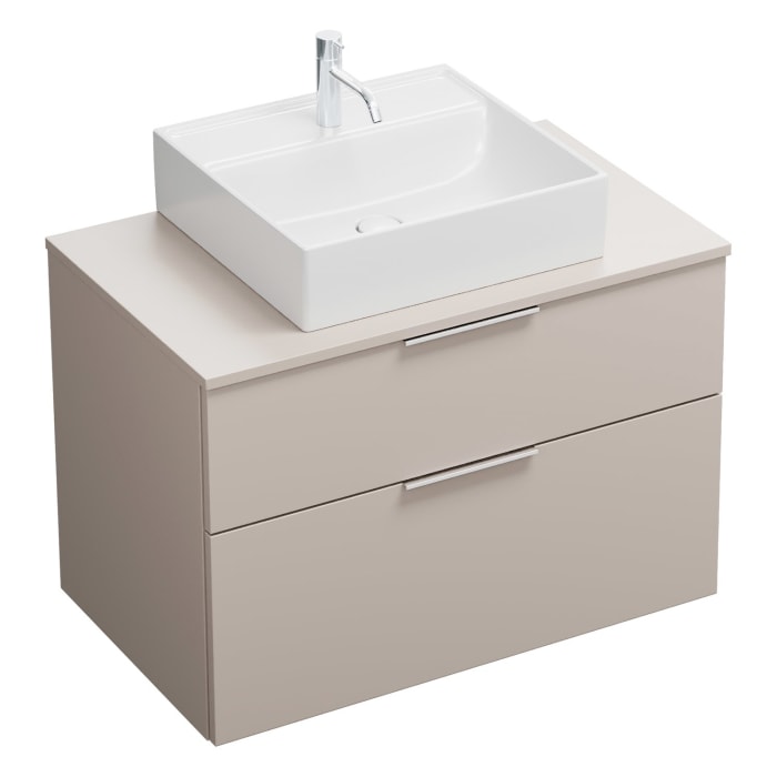 burgbad Eqio Waschtischunterschrank mit Konsolenplatte 90 cm, mit Griff G0146