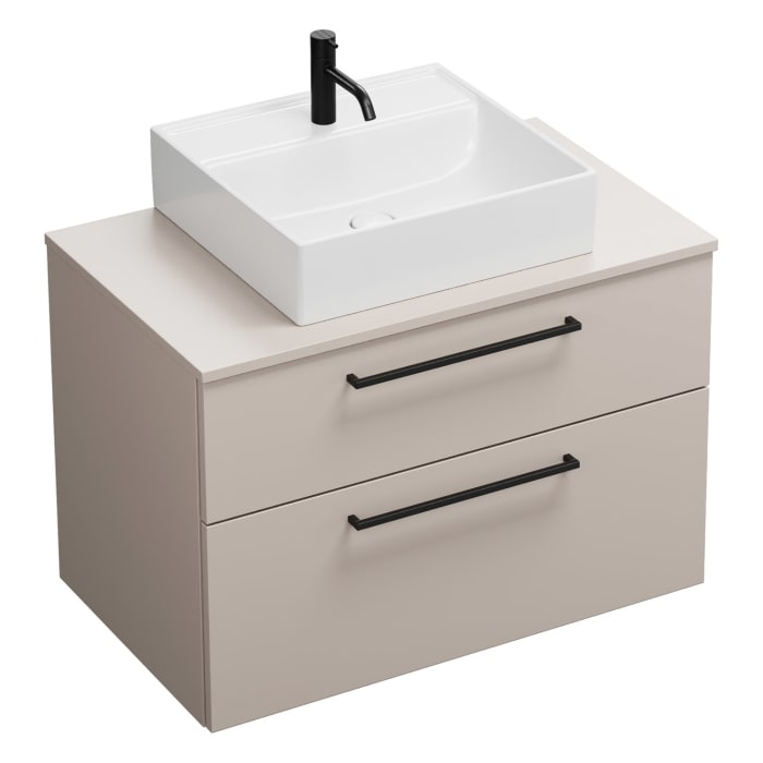 burgbad Eqio Waschtischunterschrank mit Konsolenplatte 90 cm, mit Stangengriff G0234