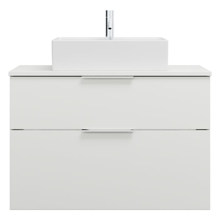 burgbad Eqio Waschtischunterschrank mit Konsolenplatte 90 cm, mit Griff G0146