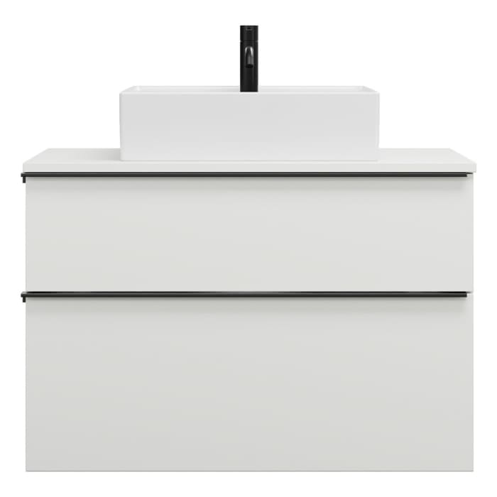 burgbad Eqio Waschtischunterschrank mit Konsolenplatte 90 cm, mit Griffleiste G0252