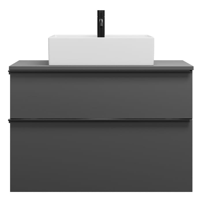 burgbad Eqio Waschtischunterschrank mit Konsolenplatte 90 cm, mit Griffleiste G0252