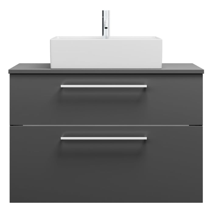 burgbad Eqio Waschtischunterschrank mit Konsolenplatte 90 cm, mit Stangengriff P95