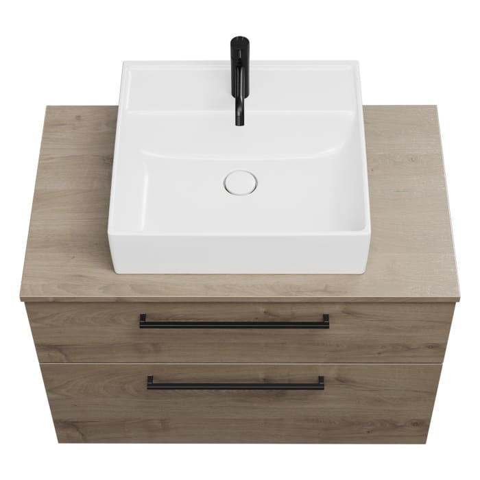 burgbad Eqio Waschtischunterschrank mit Konsolenplatte 90 cm, mit Stangengriff G0234