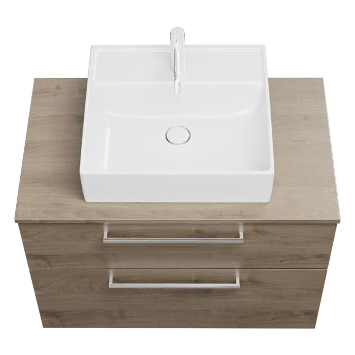 burgbad Eqio Waschtischunterschrank mit Konsolenplatte 90 cm, mit Stangengriff P95