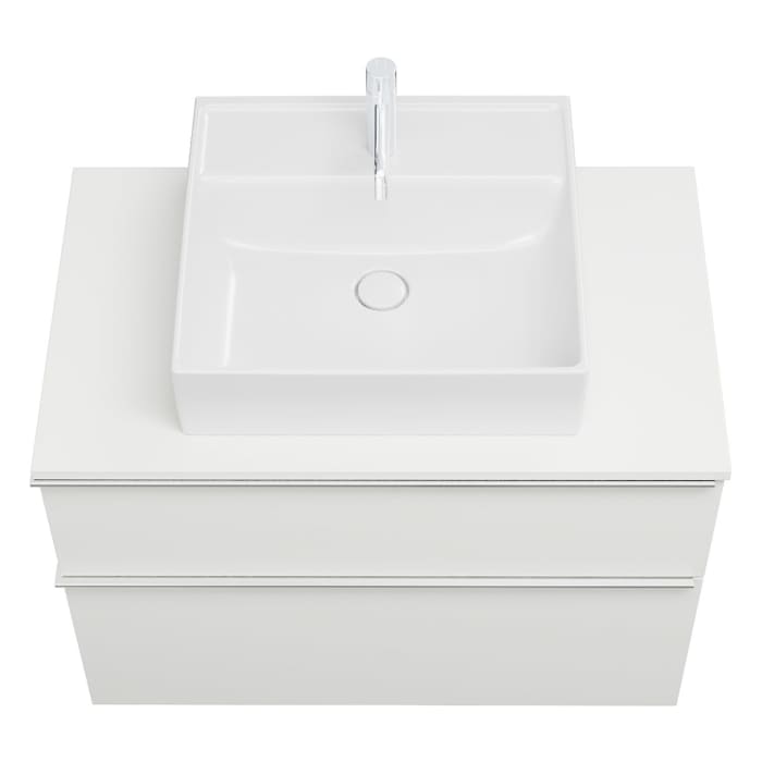 burgbad Eqio Waschtischunterschrank mit Konsolenplatte 90 cm, mit Griffleiste G0251