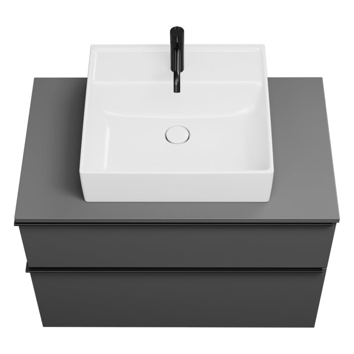 burgbad Eqio Waschtischunterschrank mit Konsolenplatte 90 cm, mit Griffleiste G0252