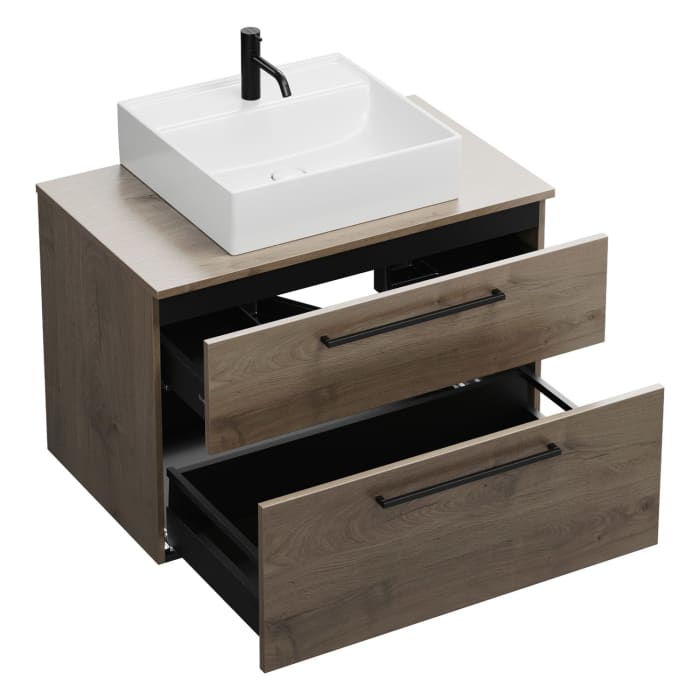 burgbad Eqio Waschtischunterschrank mit Konsolenplatte 90 cm, mit Stangengriff G0234