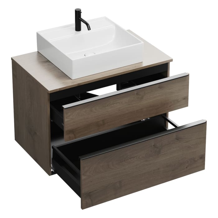 burgbad Eqio Waschtischunterschrank mit Konsolenplatte 90 cm, mit Griffleiste G0252