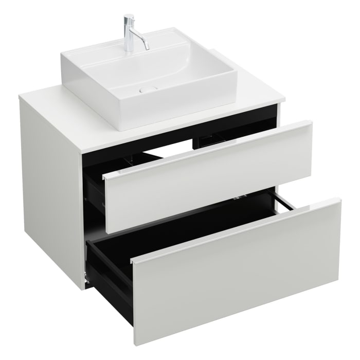 burgbad Eqio Waschtischunterschrank mit Konsolenplatte 90 cm, mit Griffleiste G0251