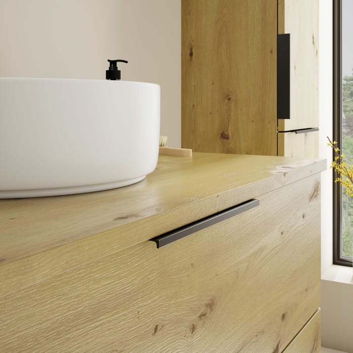 burgbad Eqio Waschtischunterschrank mit Konsolenplatte 90 cm, mit Griff G0200