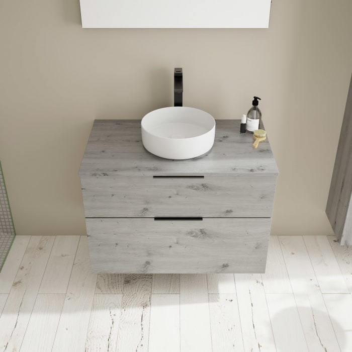 burgbad Eqio Waschtischunterschrank mit Konsolenplatte 90 cm, mit Griff G0200