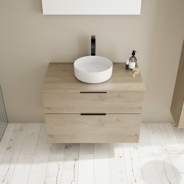 burgbad Eqio Waschtischunterschrank mit Konsolenplatte 90 cm, mit Griff G0200