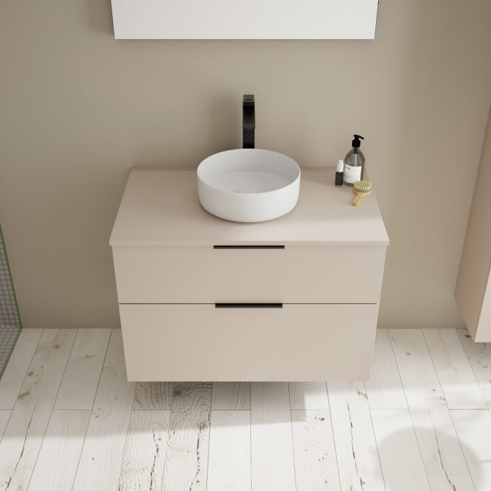 burgbad Eqio Waschtischunterschrank mit Konsolenplatte 90 cm, mit Griff G0200