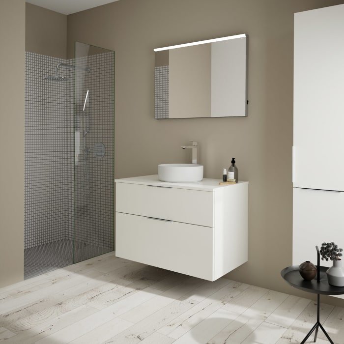 burgbad Eqio Waschtischunterschrank mit Konsolenplatte 90 cm, mit Griff G0146