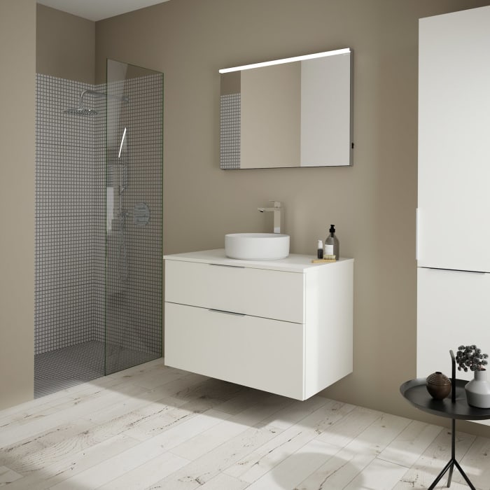 burgbad Eqio Waschtischunterschrank mit Konsolenplatte 90 cm, mit Griff G0146