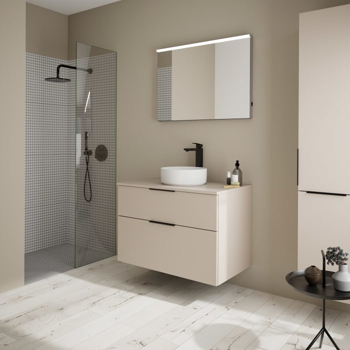 burgbad Eqio Waschtischunterschrank mit Konsolenplatte 90 cm, mit Griff G0200